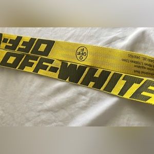 Off white brand ,one size belt (yellow & black)
